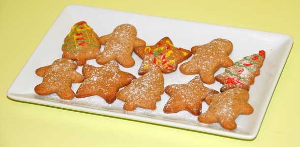 Galletas de jengibre sin huevo ni leche